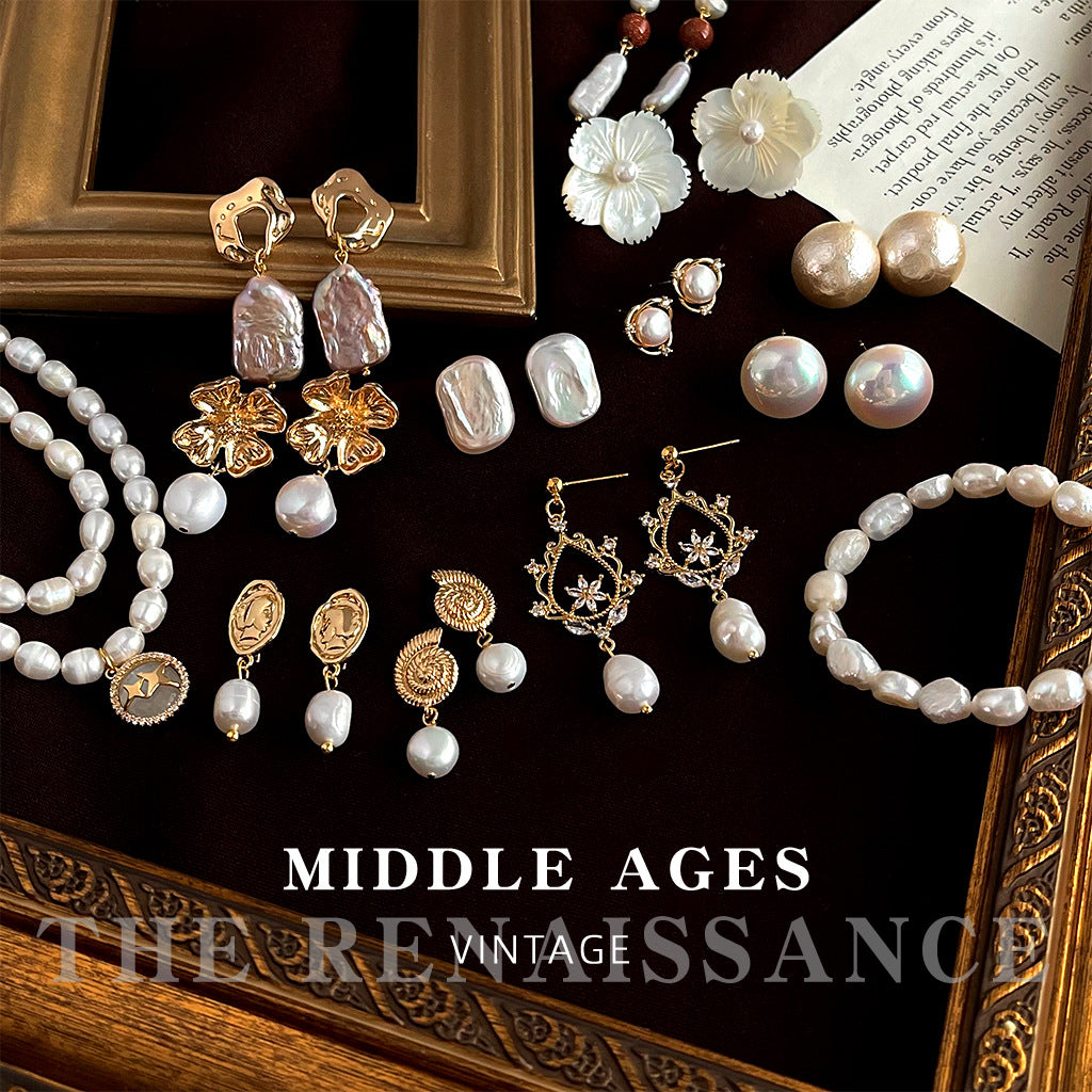 Wholesale Antique Baroque Freshwater Pearl Earrings