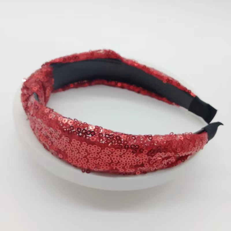 Wholesale Creative Christmas hairband sequins headband