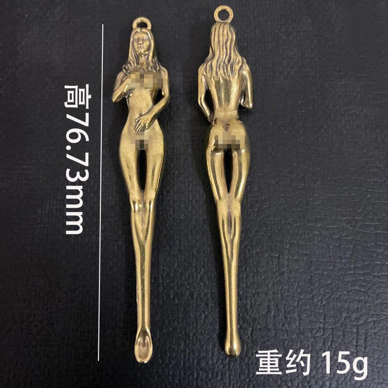 Wholesale Brass Goddess Ear Pick Metal Crafts Keychain Accessories