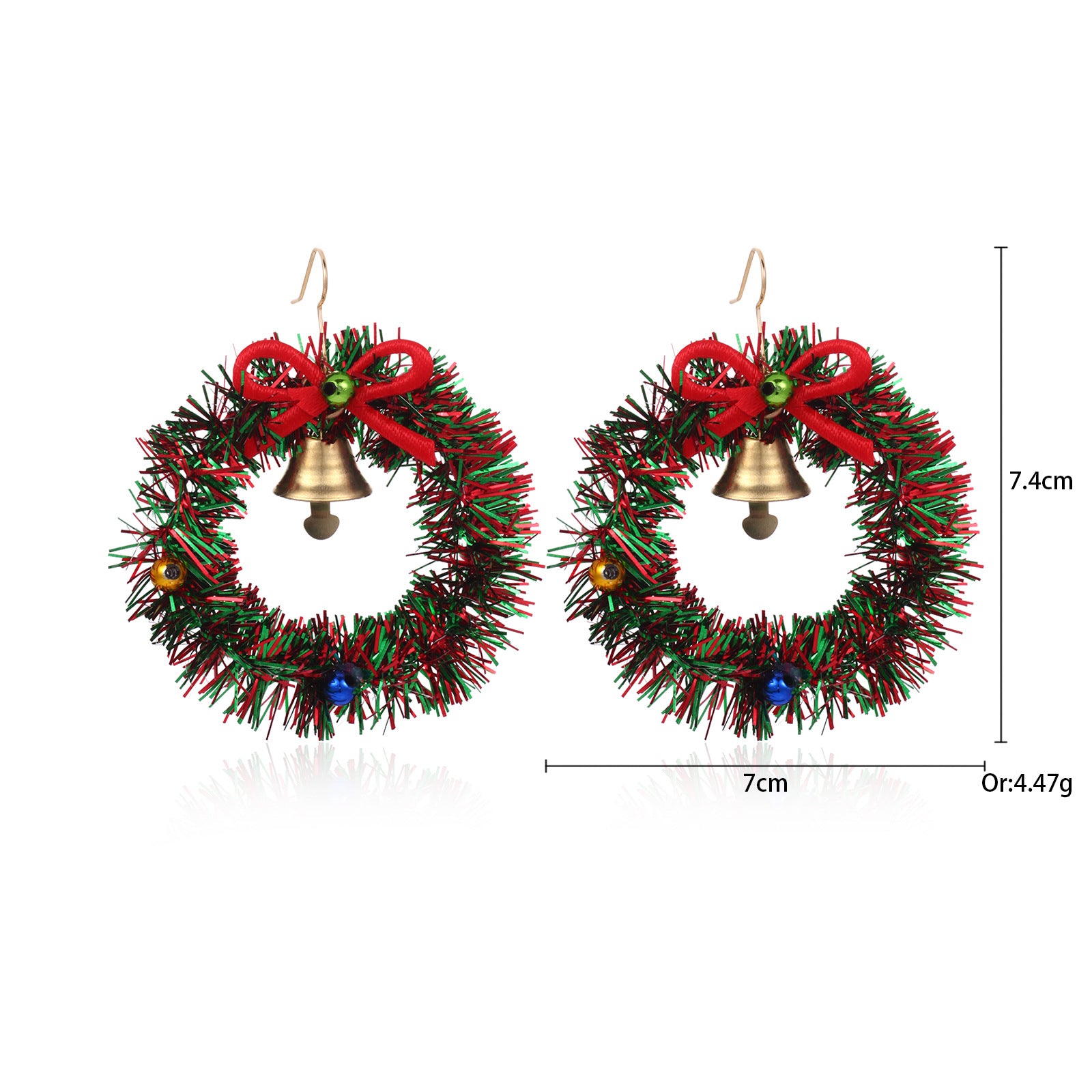 Wholesale Christmas Fashion Creative Bell Snowman Elk Earrings