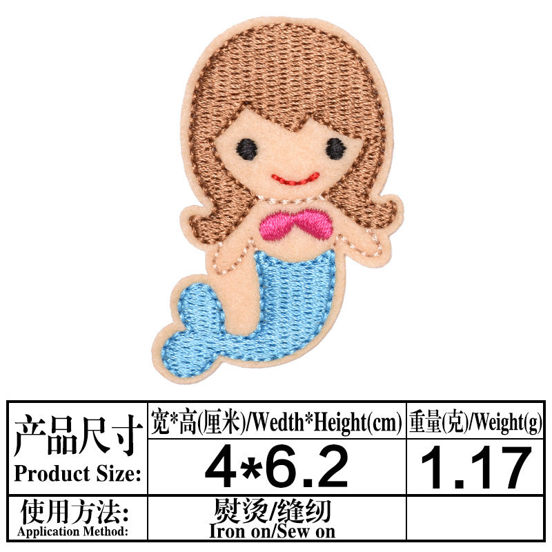 Wholesale Cloth Cartoon Embroidered Patch Set 9 Styles Sew Iron On Applique For Clothing DIY Craft Supply