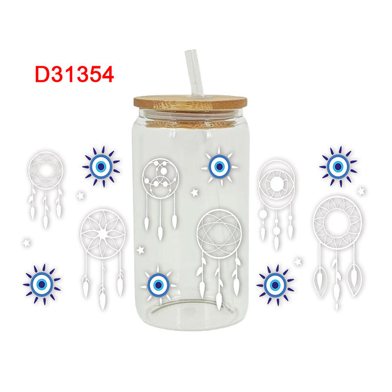 Wholesale Devil's Eye series 16oz Cup UV DTF Wraps