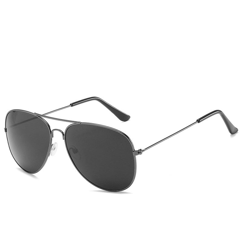 Wholesale Colored reflective metal sunglasses for men and women retro frog glasses