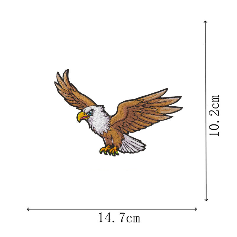 Wholesale 12 Pcs Eagle Motorcycle Embroidered Patches Large DIY Sew On et Badge Chic Fashion Biker Decor Gift For Resale