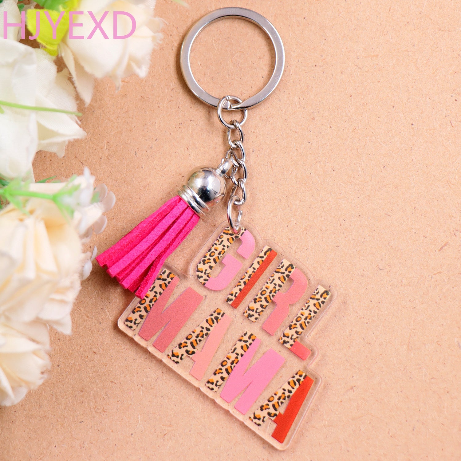 Wholesale Summer New Keychain Mother's Day Gift Transparent Acrylic Keychain