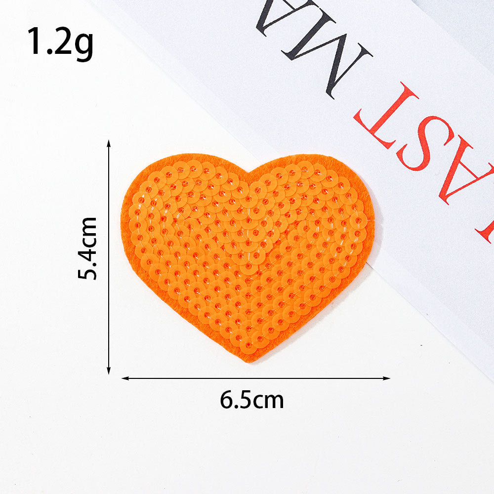 Wholesale Glitter sequined fabric patches,  multi-colored star DIY Patches