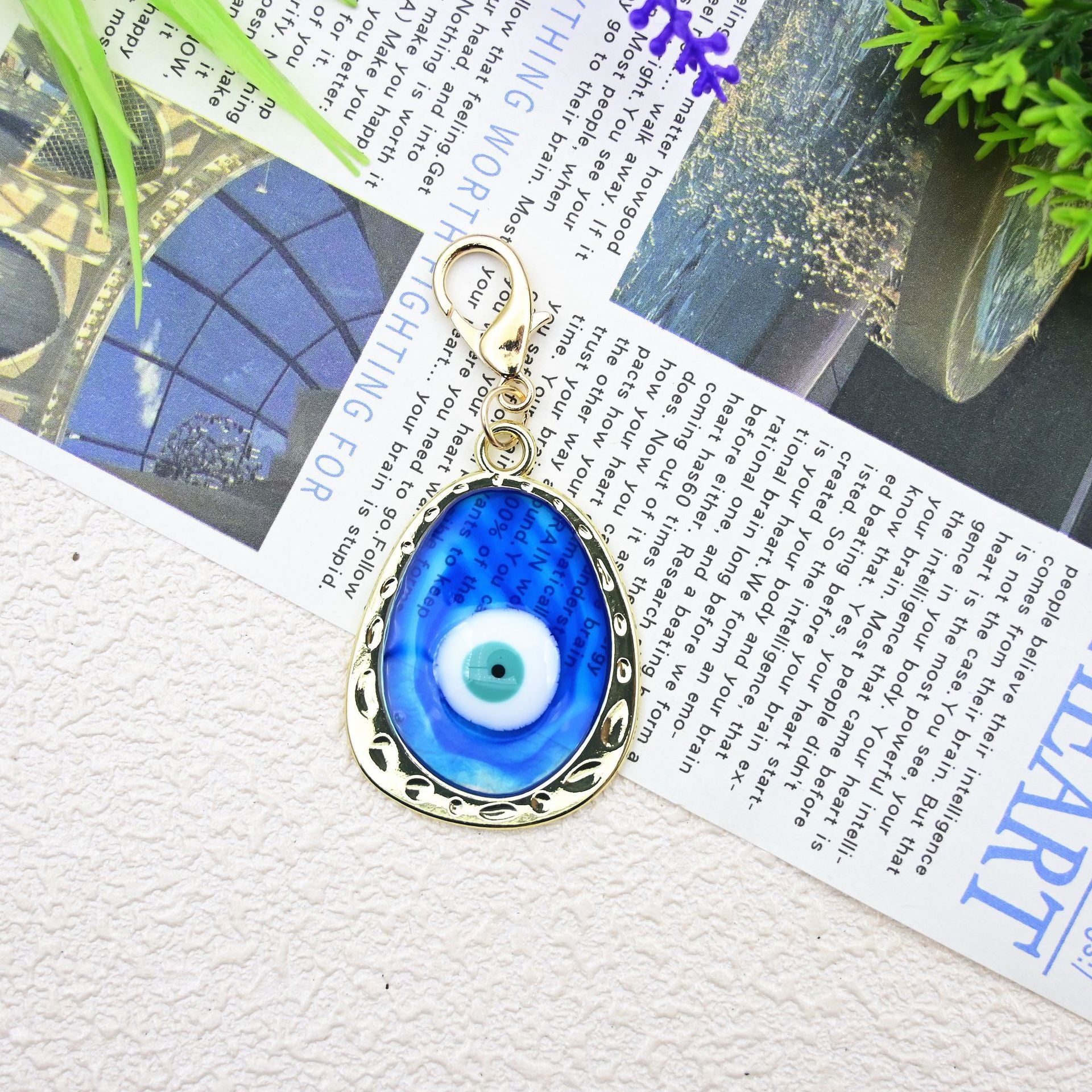 Wholesale Devil' s Eye Hand Bag Pendant Blue Eye Keychain