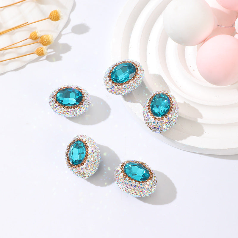 Wholesale Western Princess Diamond Ball Egg Shape Nepal Beads