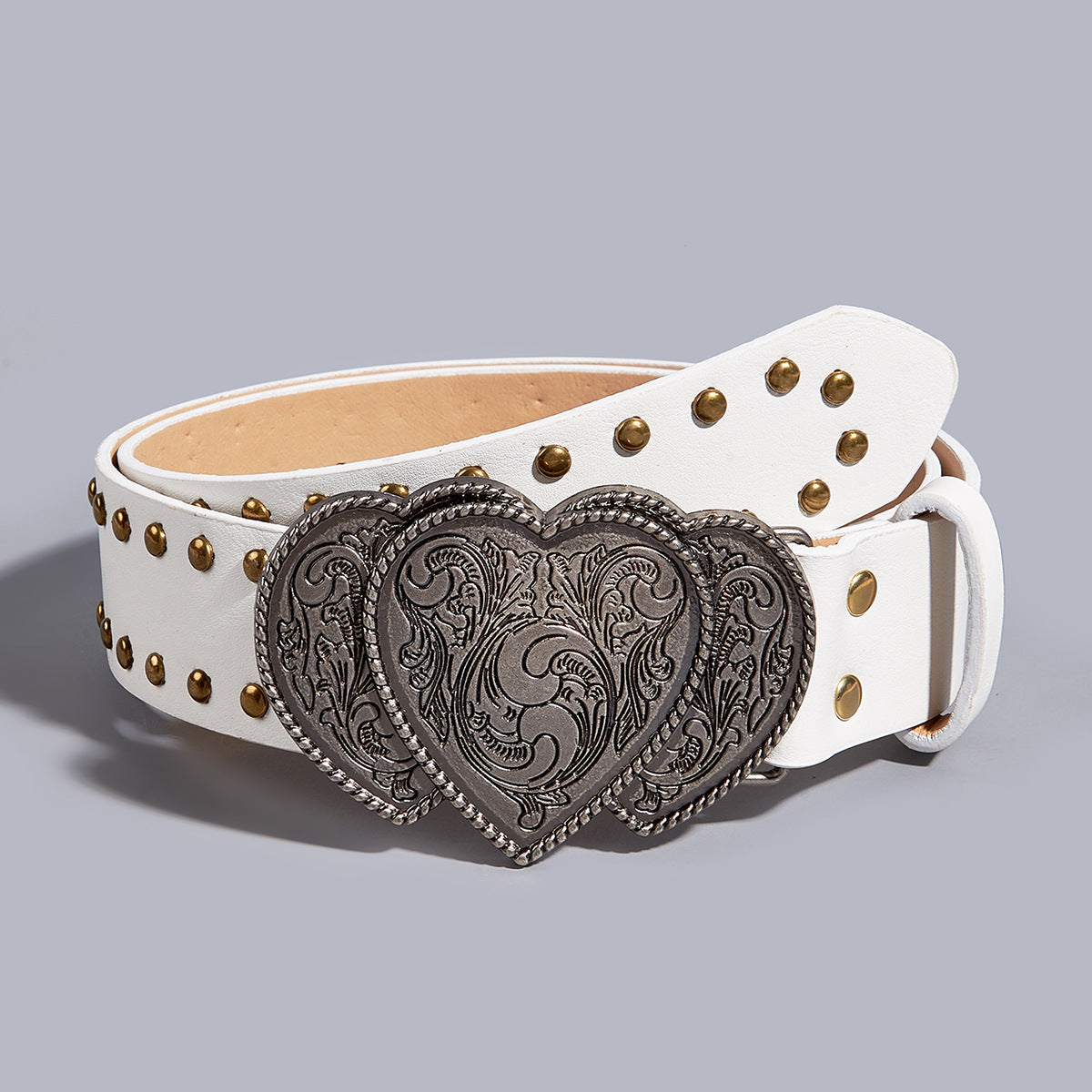 Whoelsale PU Valentine's Day Willow Nail Wide Belt