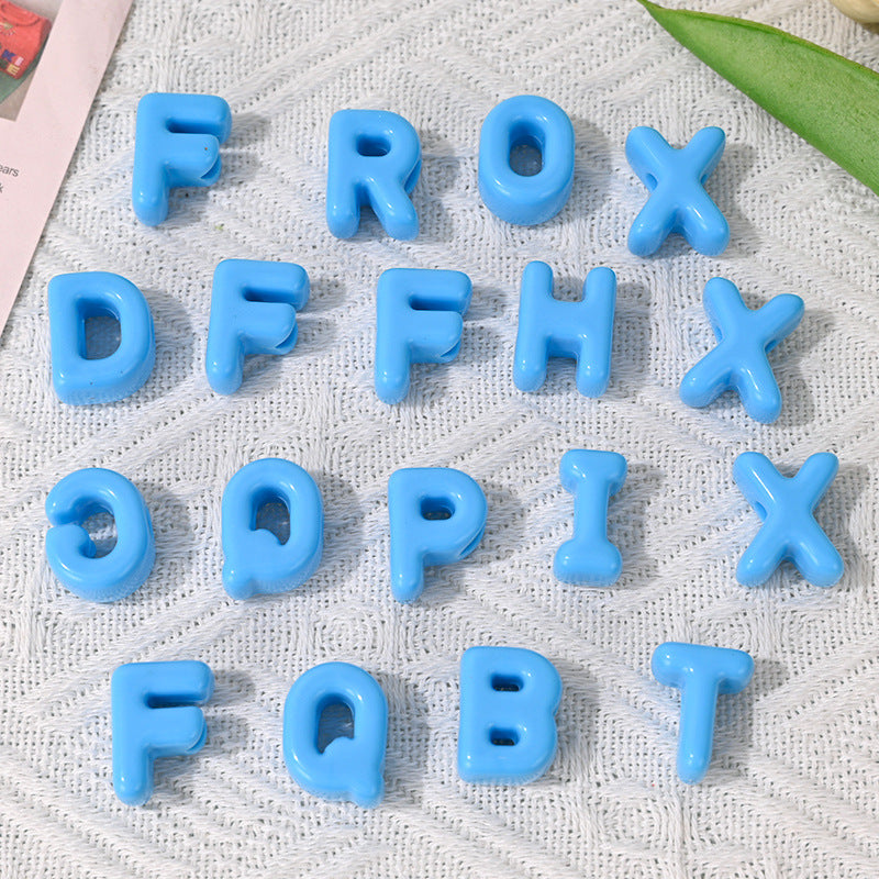Wholesale 5pcs/pack Acrylic Colorful Letter Beads DIY Jewelry Accessories