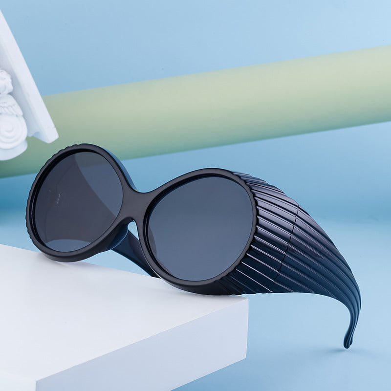 Wholesale PC Oval Large Frame Women's Sunglasses