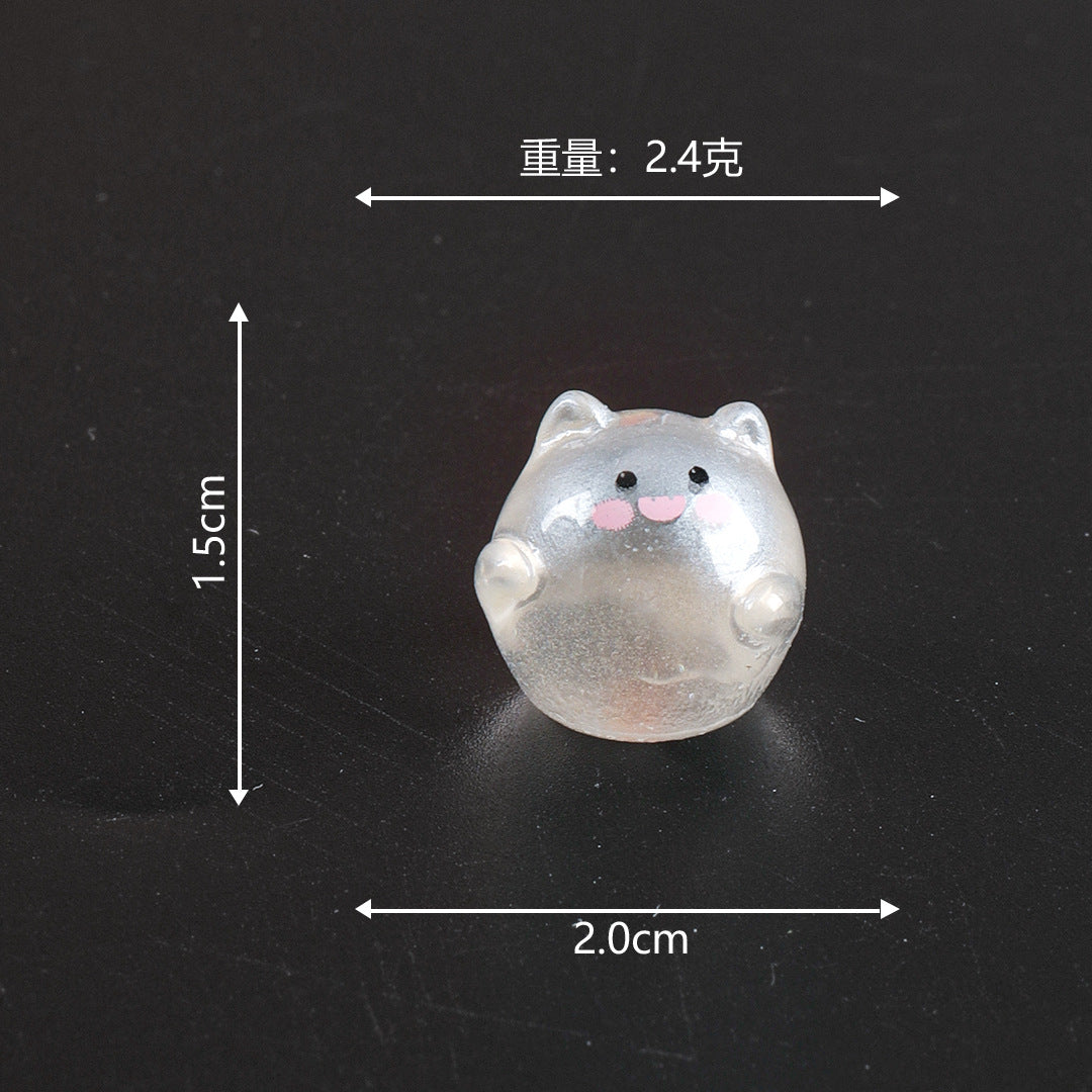 Wholesale Resin Glow-in-the-dark Ghost Figurine Cartoon  Decorative Ornament for Home Car Desk