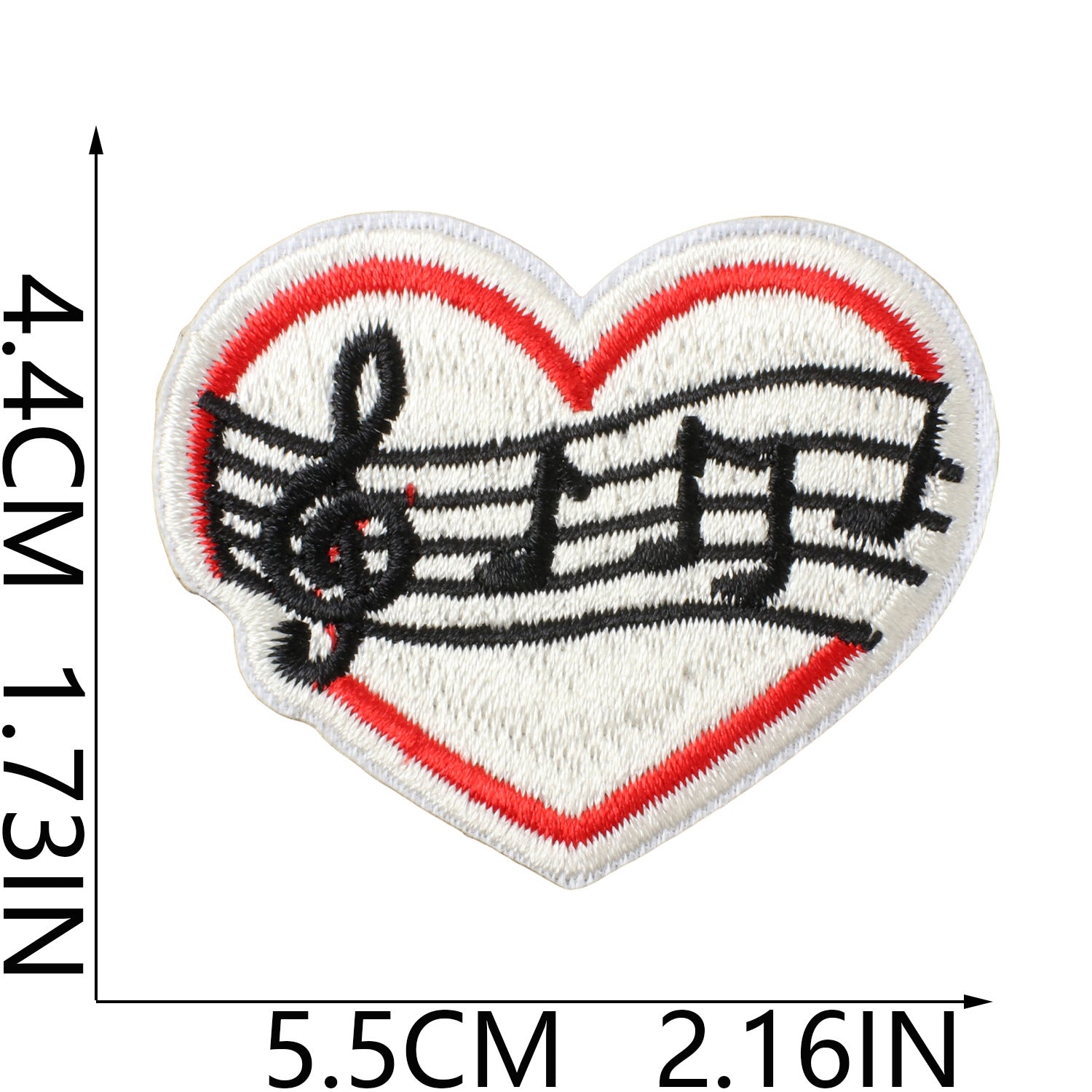 Wholesale Music Note Embroidered Patches For Clothing DIY Repair Decorative Self Adhesive Craft Accessory