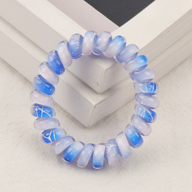 Wholesale Gradient Bold Jelly TPU Hair Scrunchies