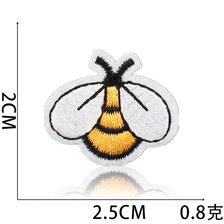 Wholesale Bee Embroidery Cloth Patch Cartoon Computer Embroidery Logo Sunflower Patch