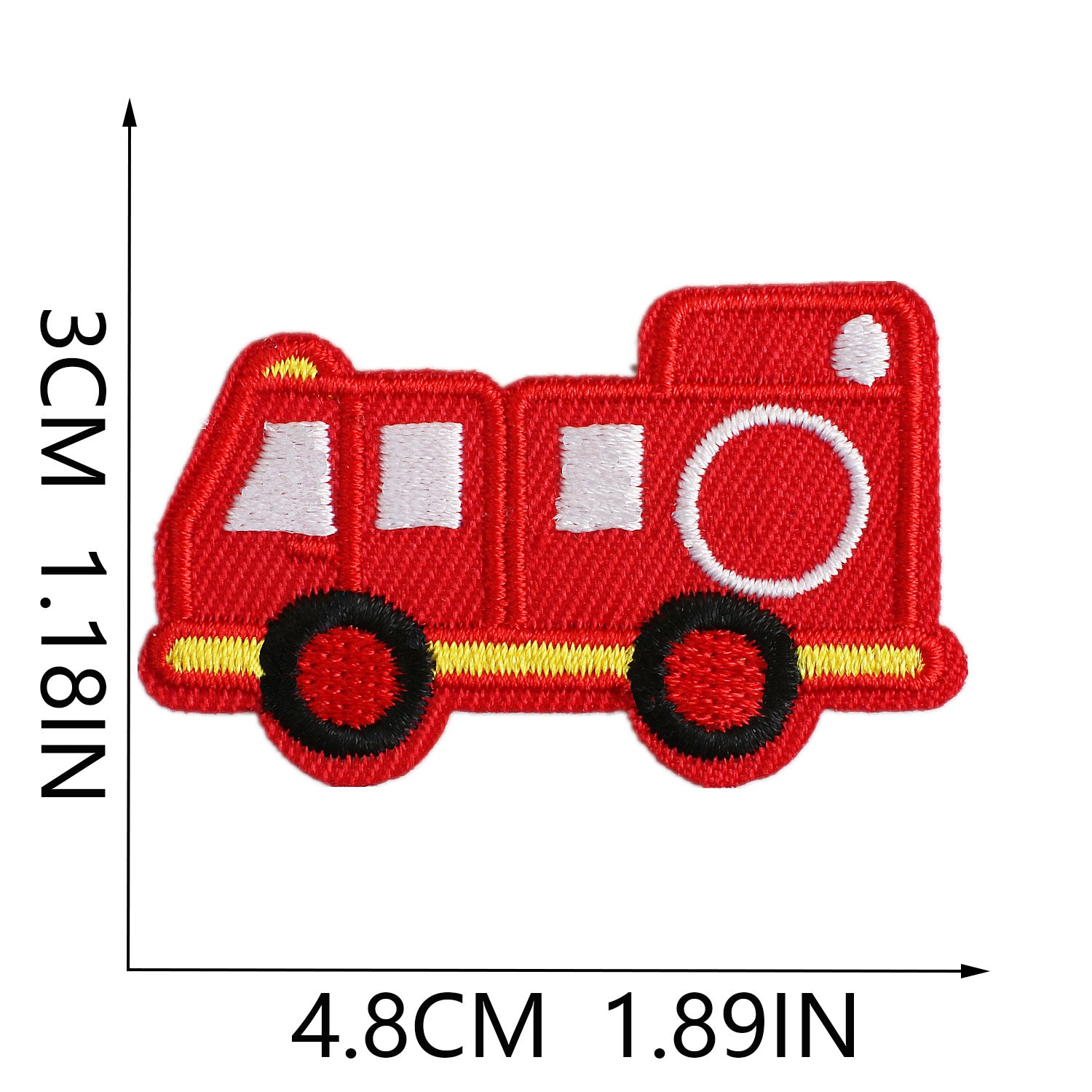 Wholesale Stylish Cartoon Police Car Embroidery Patch Polyester Clothing Patch For Everyday Wear Resale Accessory