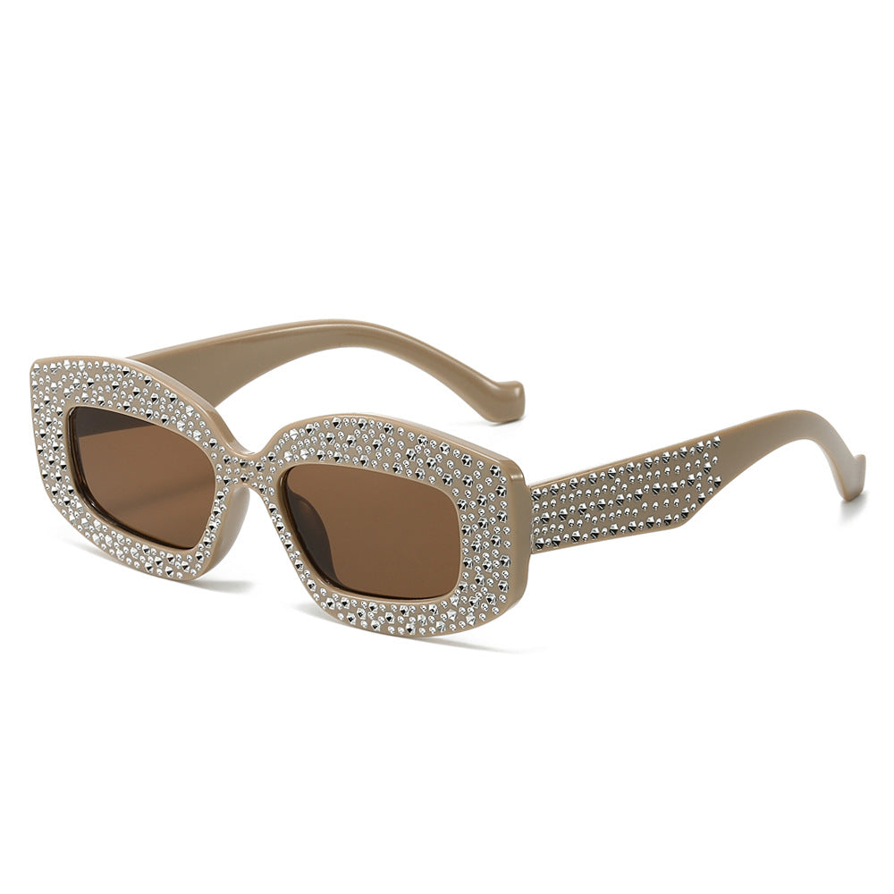 Wholesale Multi-color Cat-eye Rhinestone Sunglasses