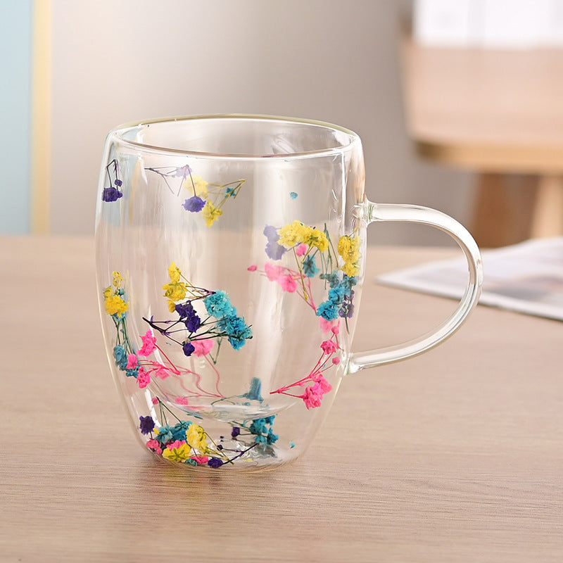 Wholesale New Double-layer High Borosilicate Glass with High Aesthetic Value and Multiple Styles of Glass Cup