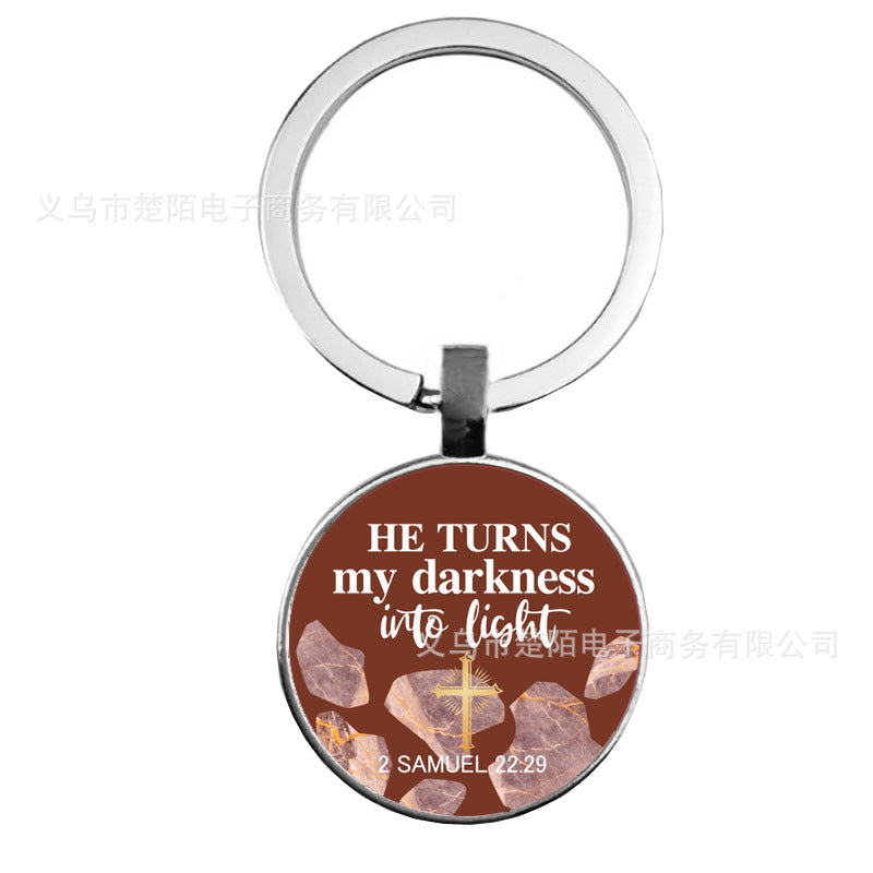 Wholesale ABOND THE BLESSINGS Time Gem Alloy Keychains