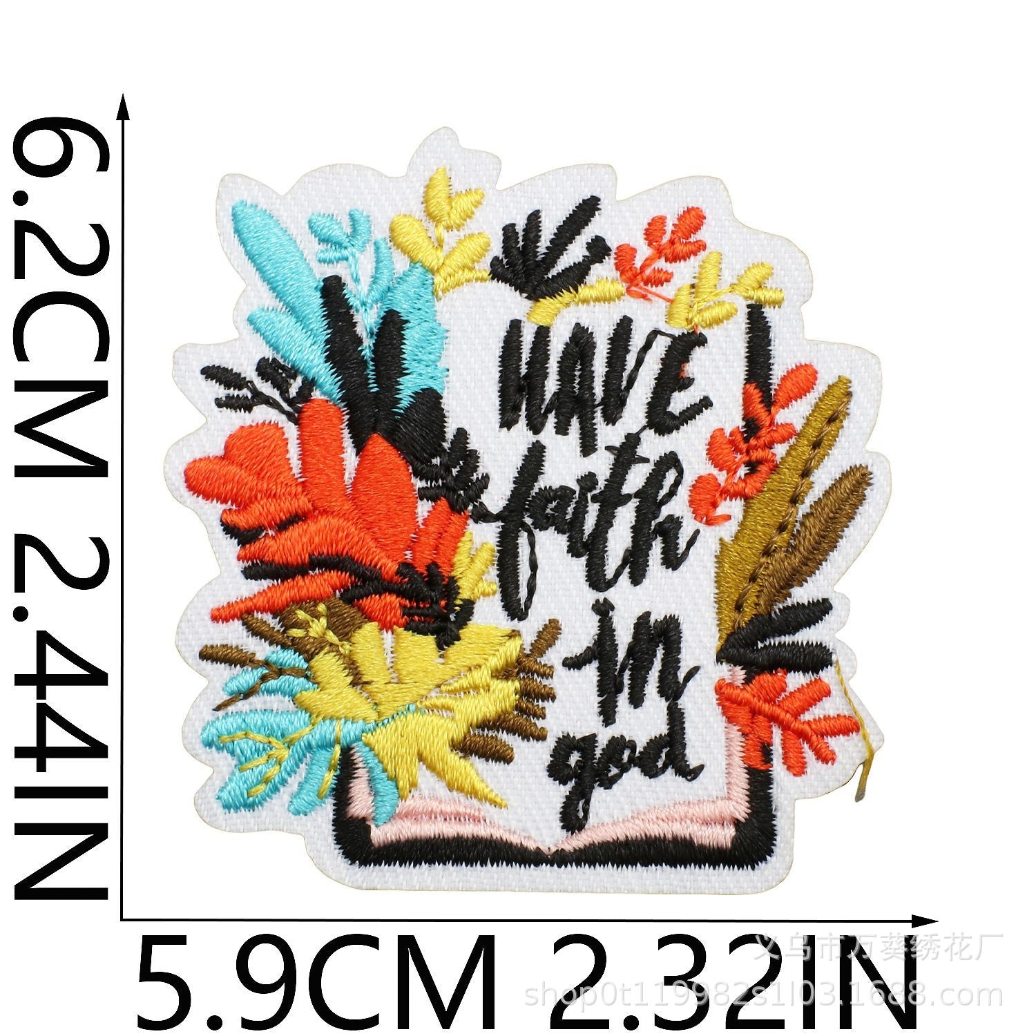 Wholesale Inspirational Embroidered Patch Alphabet Motto Clothing Decorative Accent For Resale