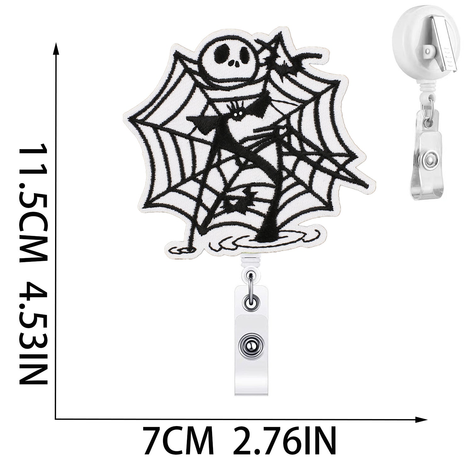 Wholesale Halloween Easy Pull-up Buckle Embroidered Cloth Sticker