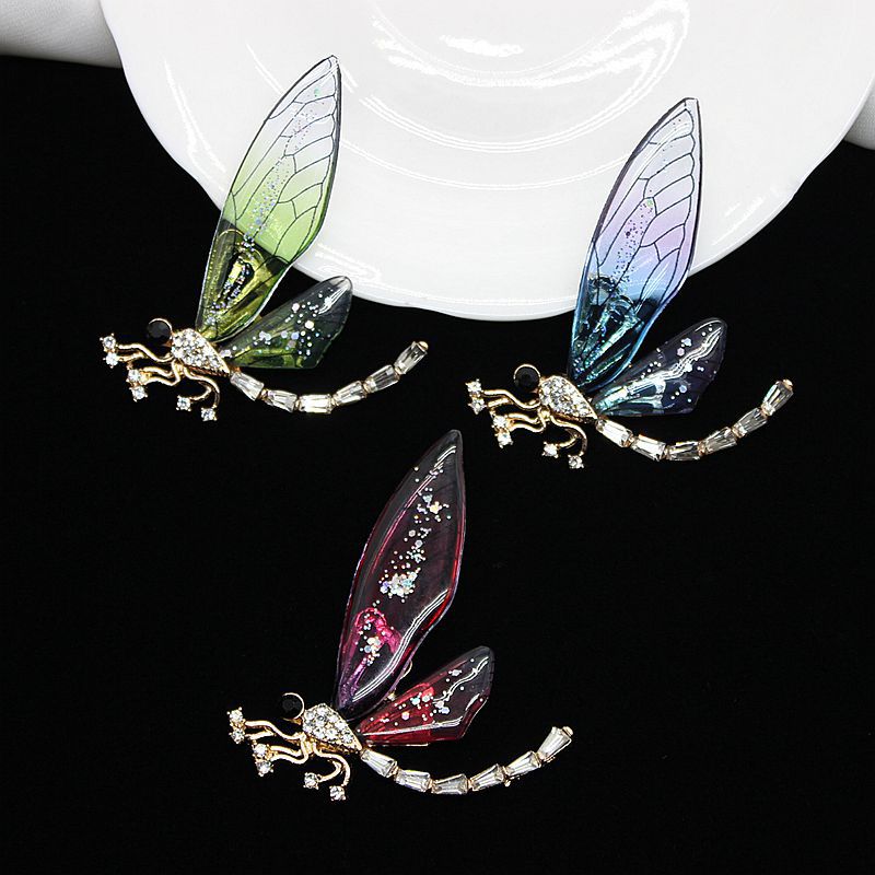 Wholesale Alloy Transparent Wings Dragonfly Diy Mobile Phone Case