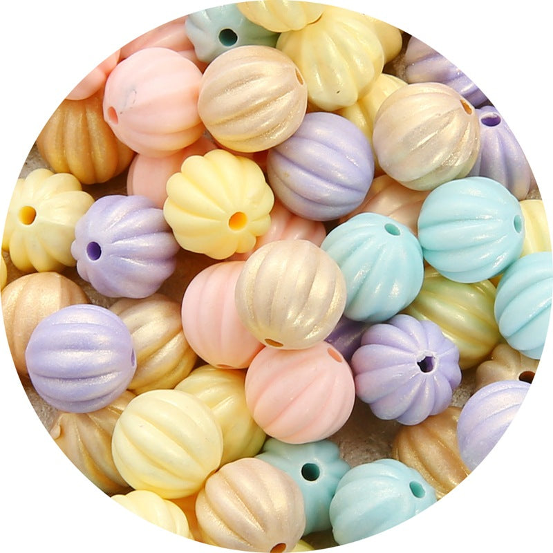 Wholesale Macaron Color Acrylic Beads with Straight Holes