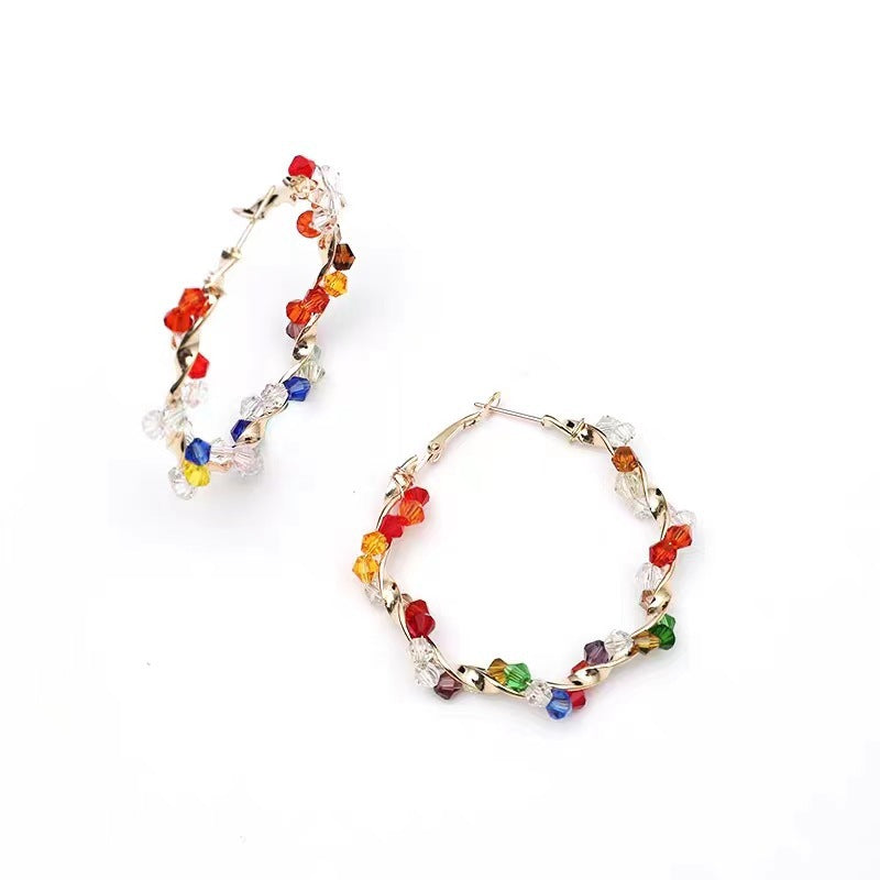 Wholesale Crystal Multicolored Earrings