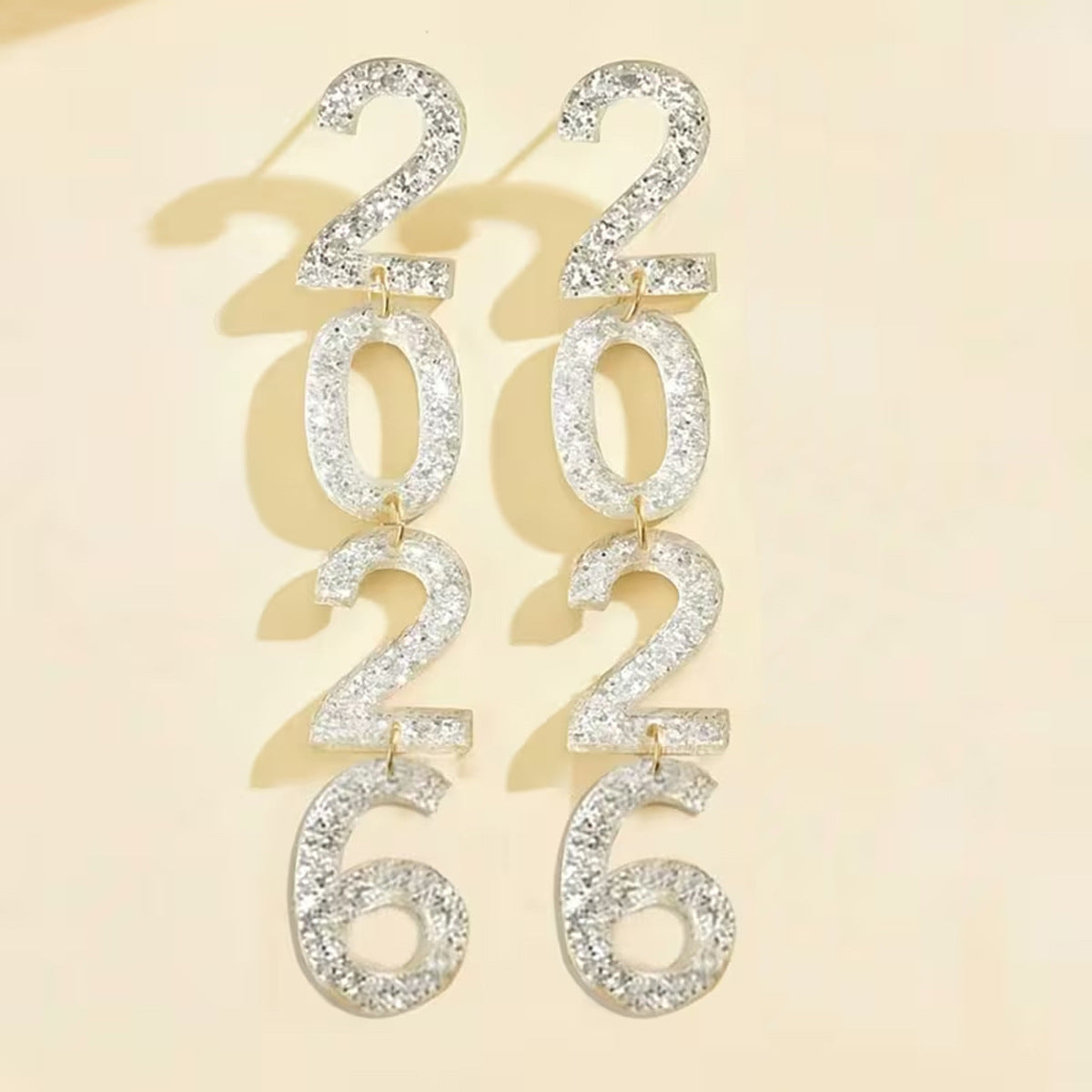 Wholesale Digital 2026 Acrylic Earrings