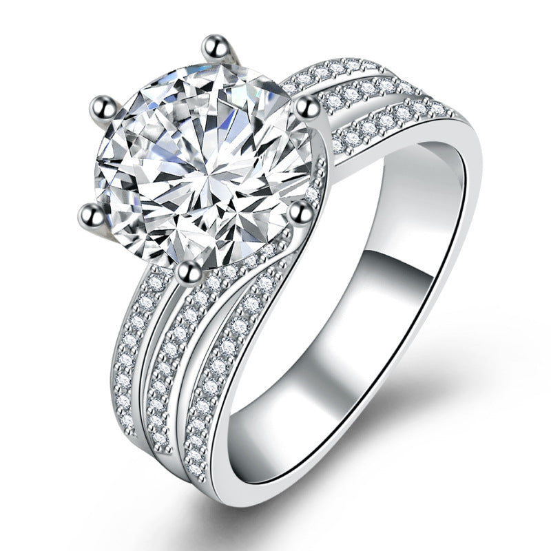Wholesale Luxury Group Diamond Set Full Diamond Fashion Rings