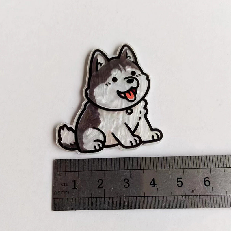 Wholesale  10pcs Illustration Style Cat Acrylic Accessories