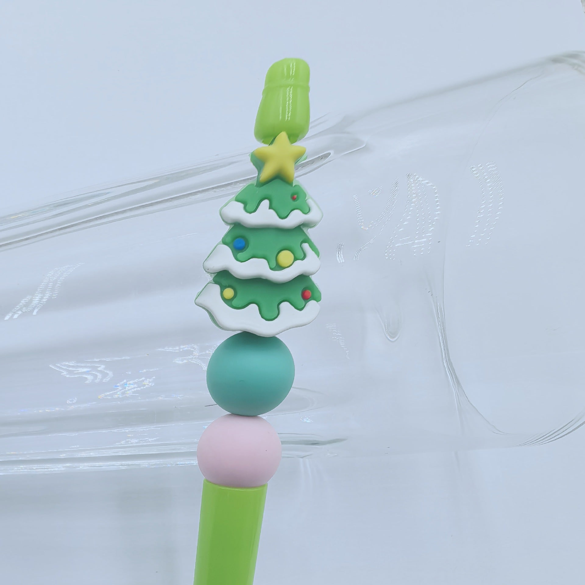 Wholesale 10pcs/pack 3D Christmas  Cartoon Focus Beads  DIY Silicone Beads