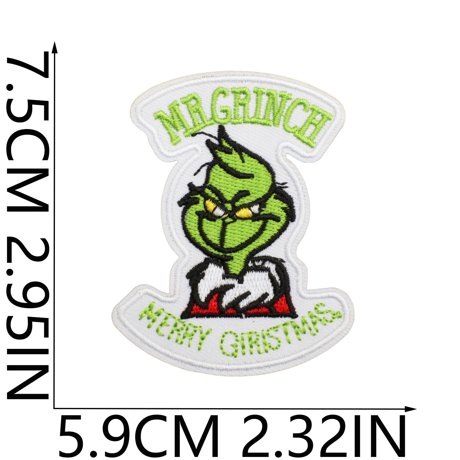 Wholesale Embroidered Christmas Patch Funny Holiday Design Polyester Thread Applique For Clothing Resale  OLY Exclusive