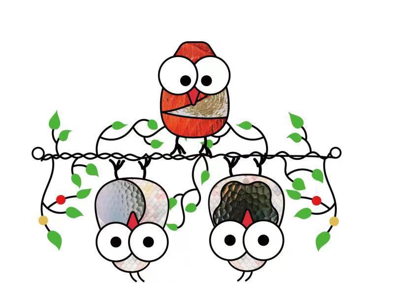 Wholesale Owl Color Pendant Garden Decoration