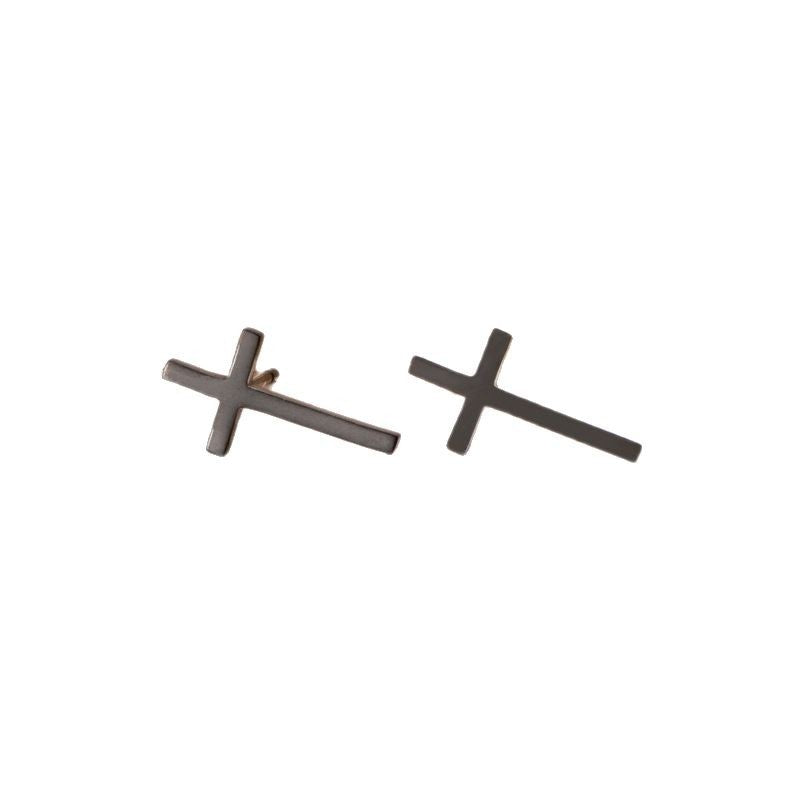 Wholesale Extended cross stainless steel earrings