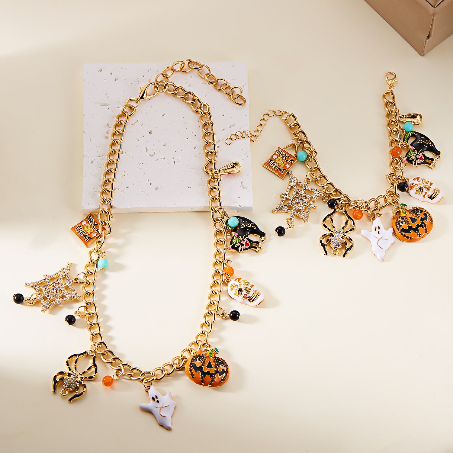 Wholesale  Series Pumpkin Ghost  Necklace