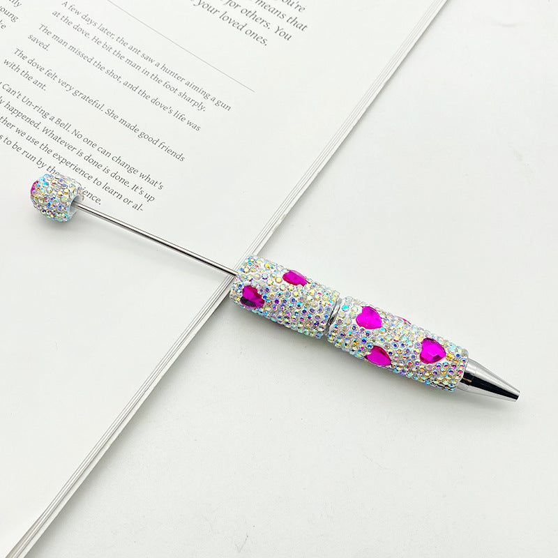 Wholesale Colorful Love Full Diamond beadable pens