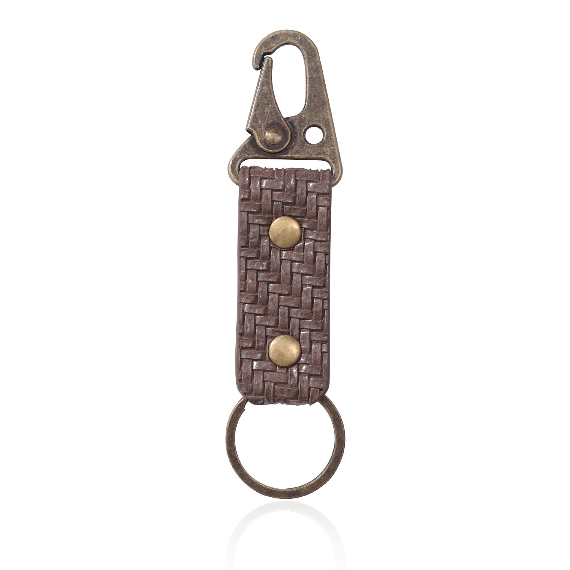 Wholesale Vintage Style Leopard Woven Keychains