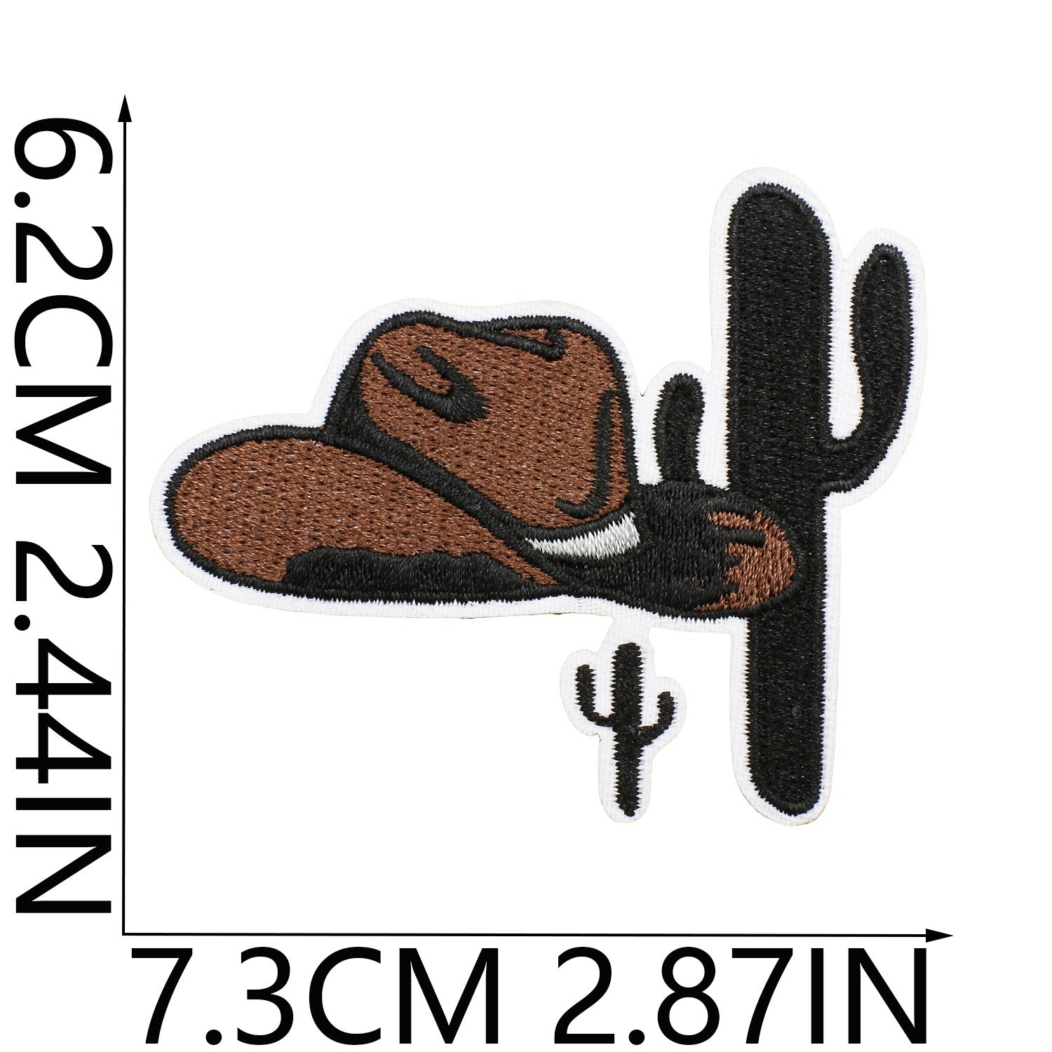 Wholesale Western Cowboy Embroidered Iron On Patch Pistol Horse Buffalo Cactus Motif For Men S Fashion Apparel