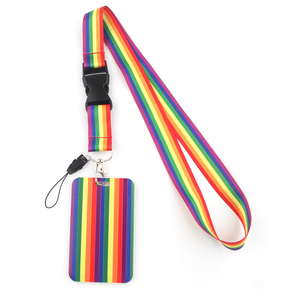 Wholesale Rainbow Phone Lanyard Keychains