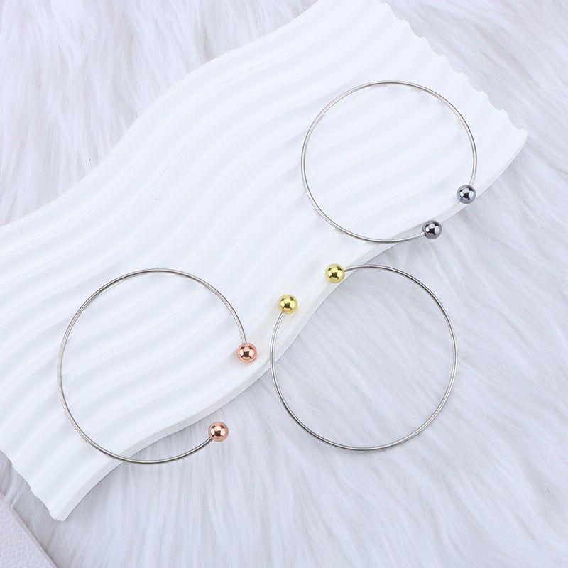 Wholesale DIY Beaded Bracelet Unlimited Creative Couple Handstring Beaded Round Head Bracelet