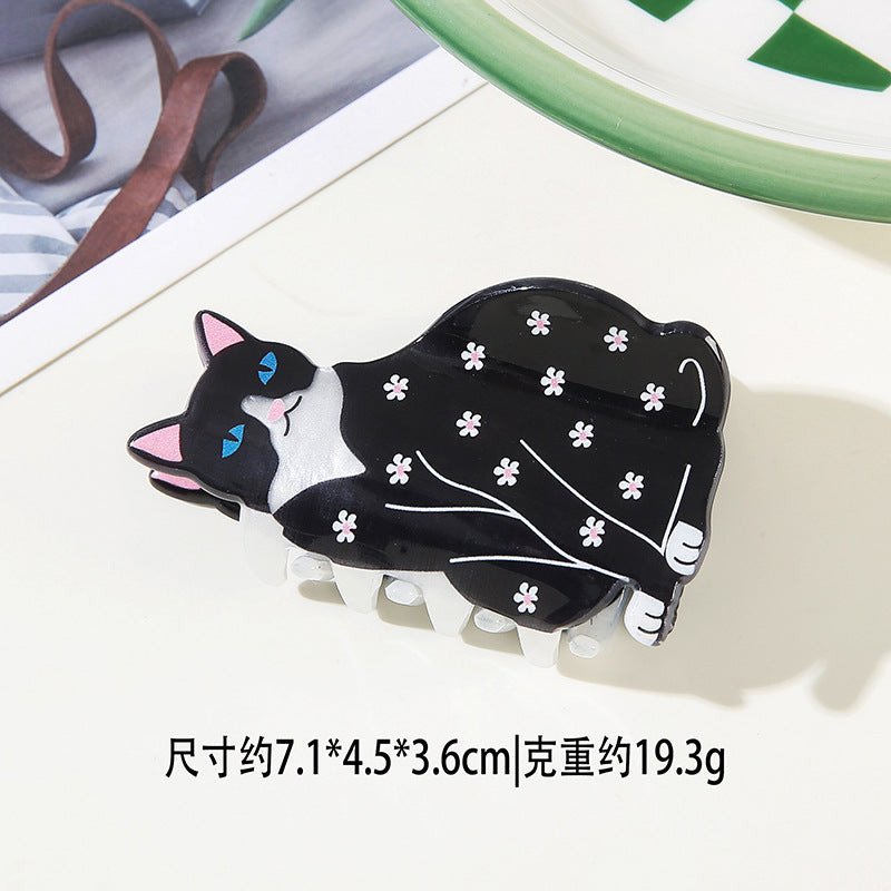 Wholesale Chic Panda Design PVC Hair Gripper Clip Handmade Women S Everyday Styling Accessory
