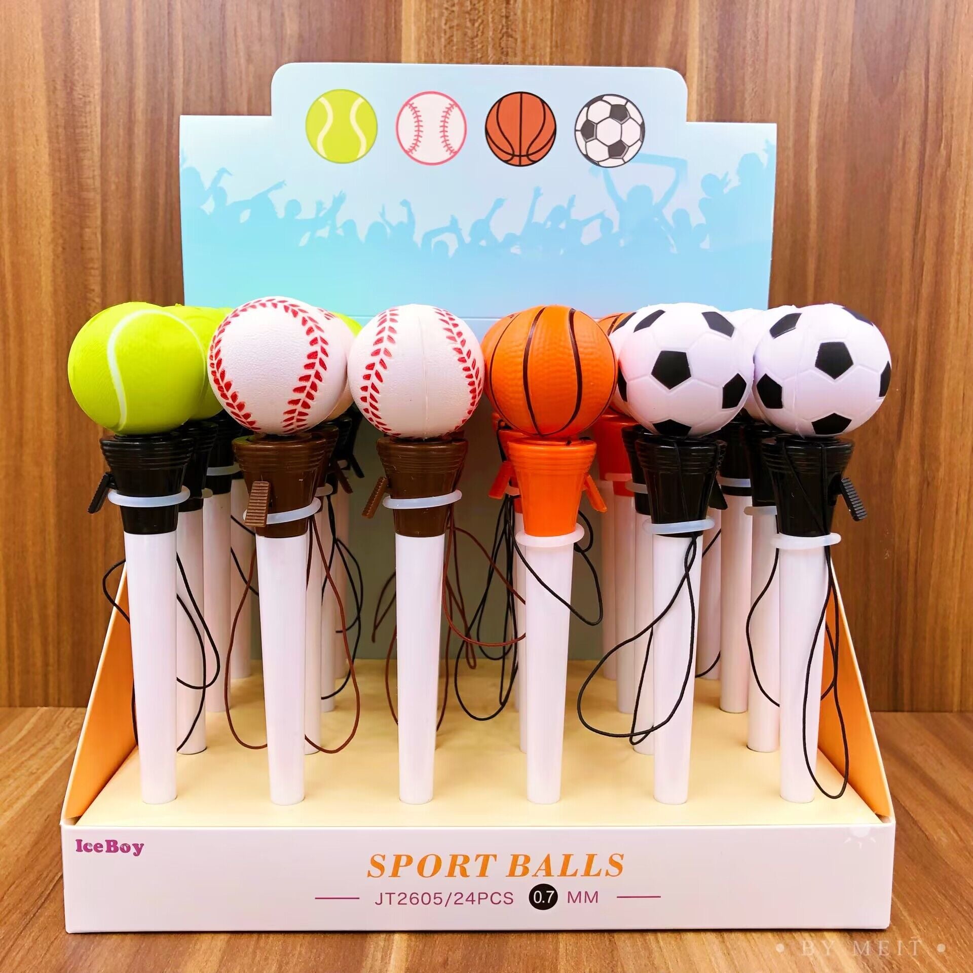 Wholesale 24pcs Fist Jumping Pen Fist Shaped Silicone Bouncing Ballpoint Pen