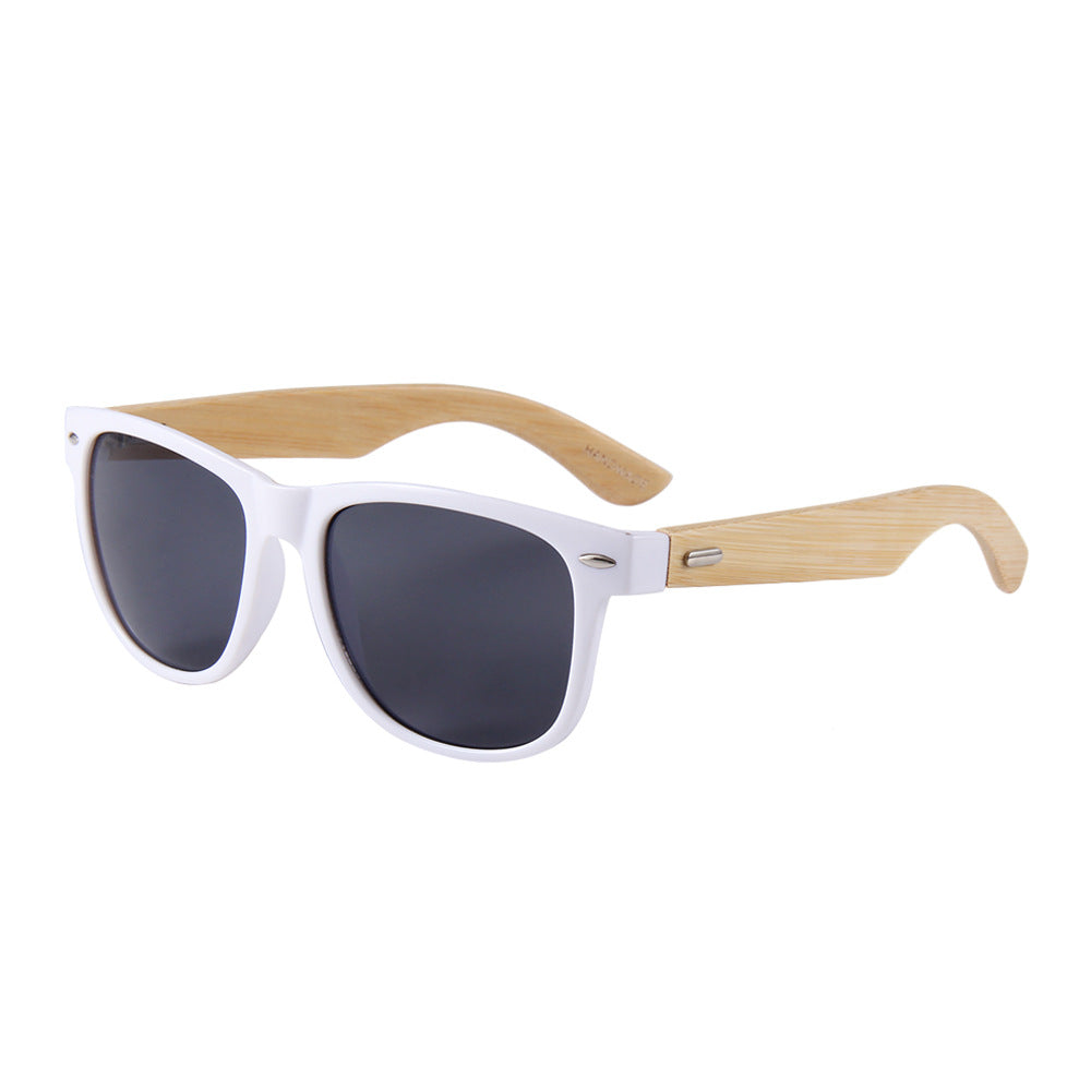 Wholesale Bamboo Wood Color Film PC Sunglasses