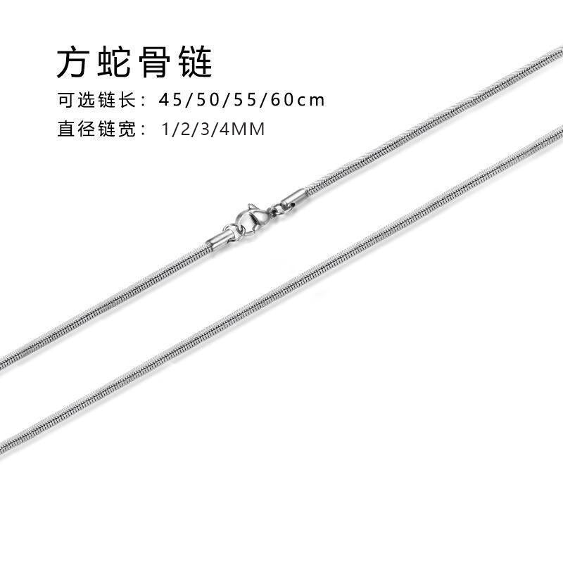 Wholesale stainless steel chain men's Joker DIY clavicle chain pendant accessories