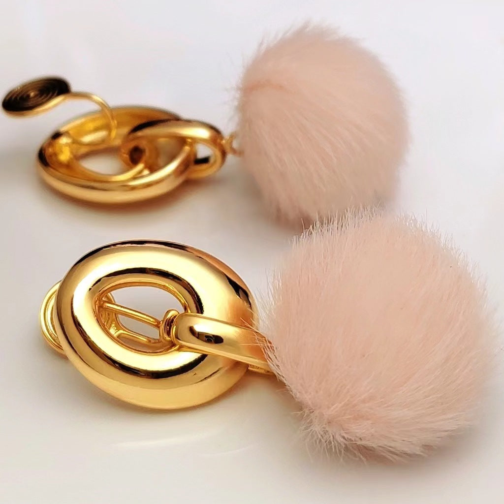 Wholesale Copper Hair Ball Mosquito Coil Ear Clip