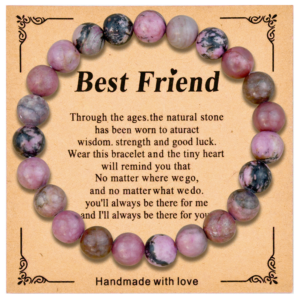 Wholesale  8mm colorful crystal beaded bracelet