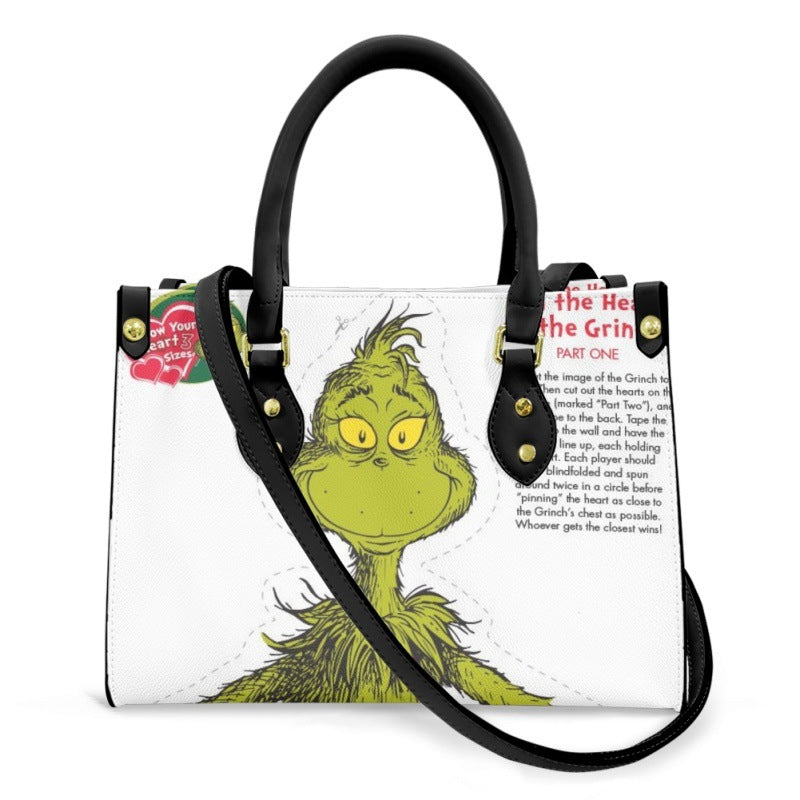 Wholesale Christmas Printed PU Single Shoulder Crossbody Bags