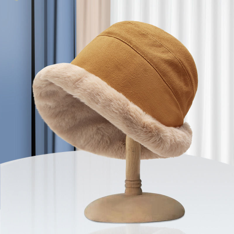 Wholesale Winter Thickened Warm Plush Fisherman Hat