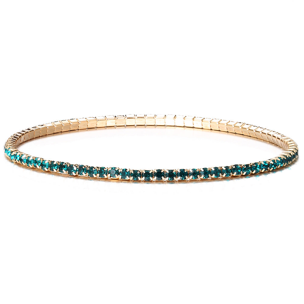 Wholesale Fancy Color Diamond Multicolor Stretch Bracelet